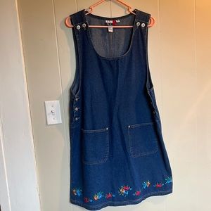 Vintage J.L.N.Y. Sport Denim Jumper Dress